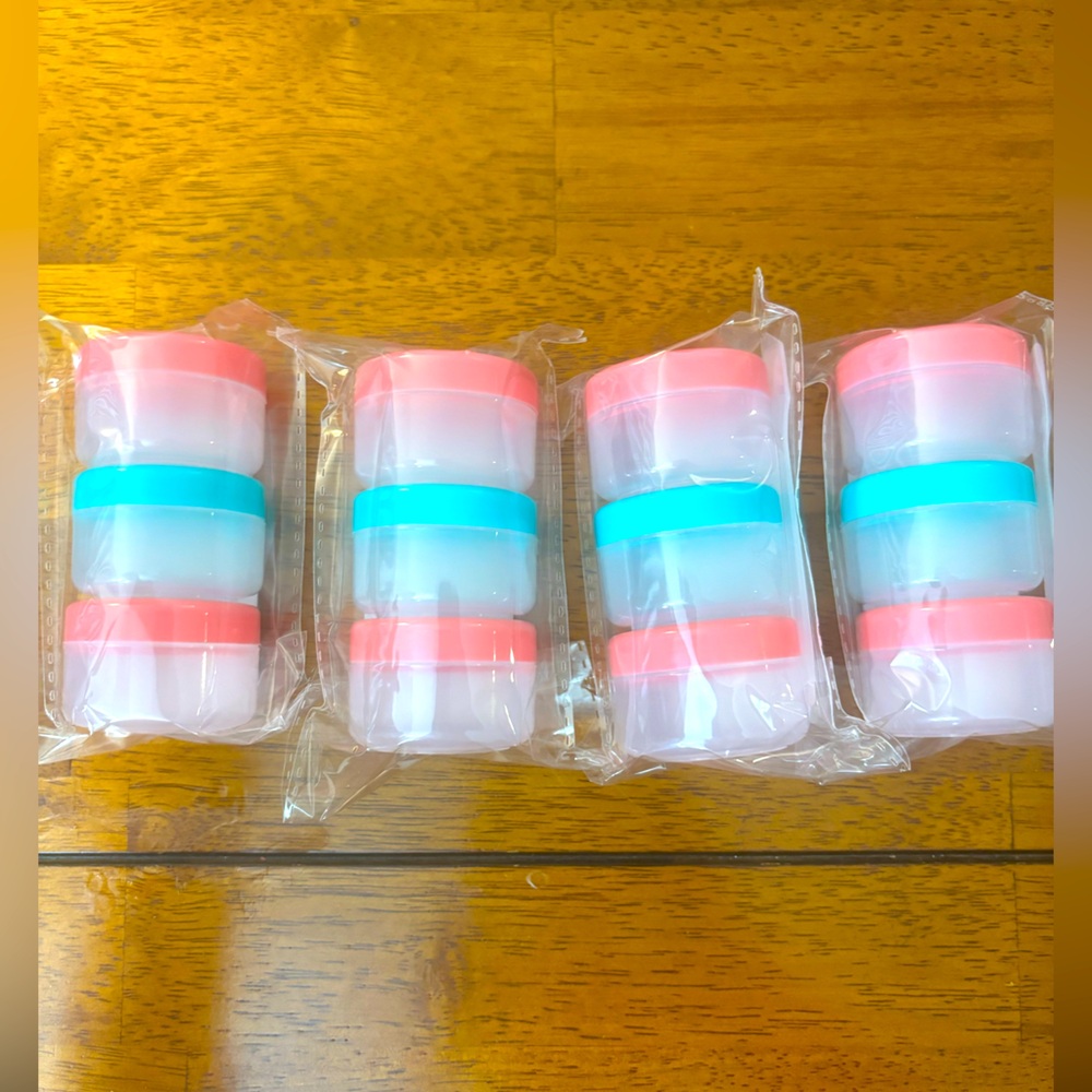 BEAUTY JARS 4 jars with 3 POTS each.